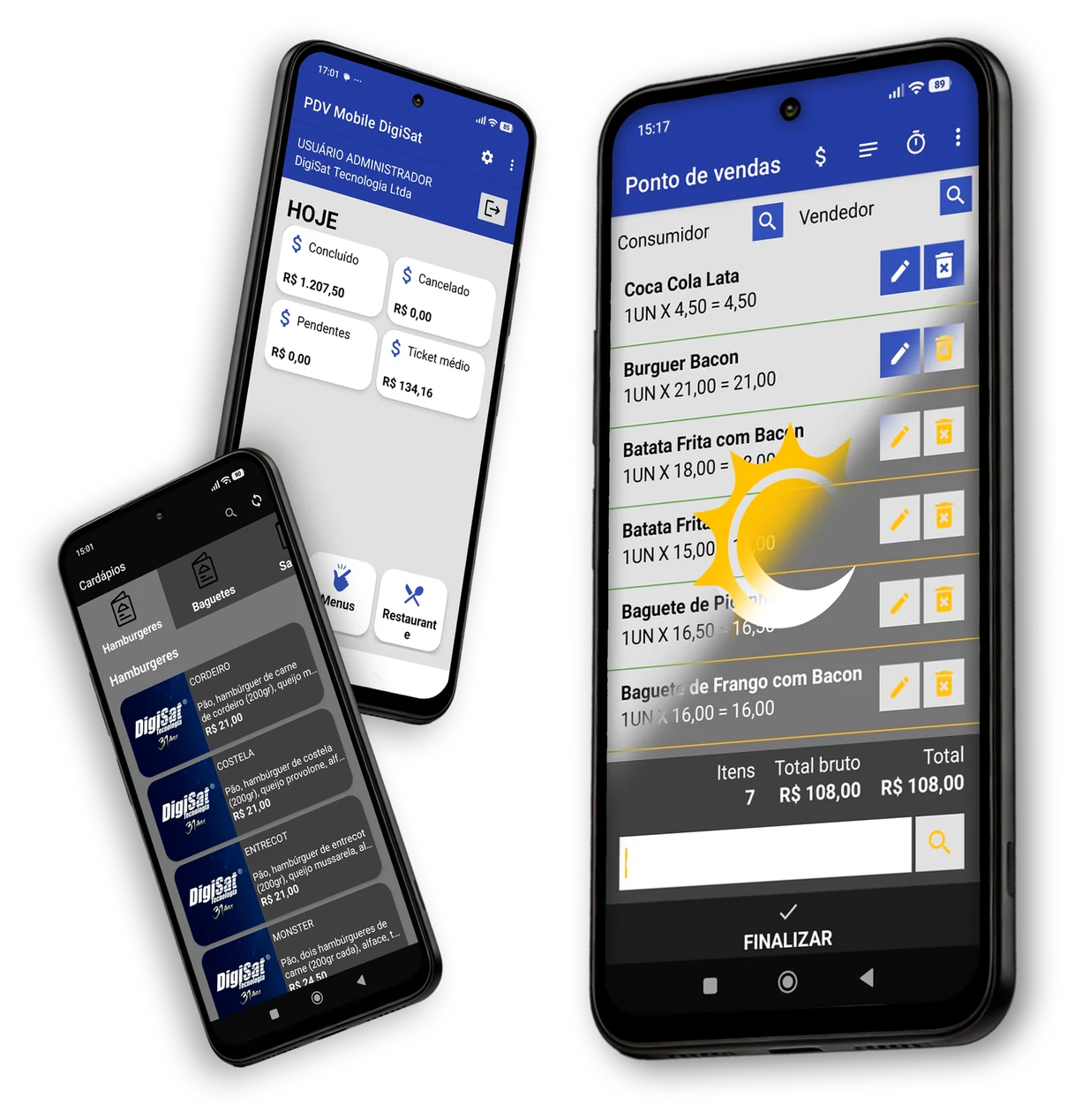 Venda com mobilidade, rapidez e integração fiscal completa.