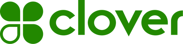 Clover logo horizontal RGB 256 green 2022 BG 1